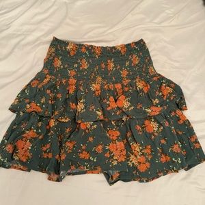 Aerie discontinued fallish ruffle mini skirt size xs